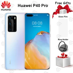 Оригинальный Huawei P40 Pro 5G мобильный телефон 6,58 дюймов 90 Гц экран 8 Гб 128 ГБ Kirin 990 Android 10 50MP Quad Camera 40W смартфон