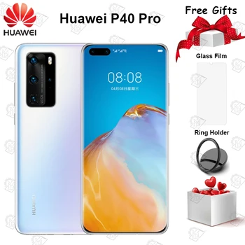Перейти на Алиэкспресс и купить Оригинальный Huawei P40 Pro 5G мобильный телефон 6,58 дюймов 90 Гц экран 8 Гб 128 ГБ Kirin 990 Android 10 50MP Quad Camera 40W смартфон