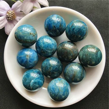 

Natural Blue Apatite Small Ball Pendulous Meditation Healing Ball