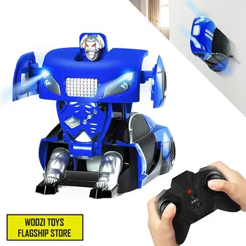 

Deformation Wall Car Toys Remote Control 360degree Rotating Stunts Cars Climbing Vehicles with LED Light Children Gift