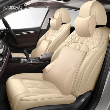

FUZHKAQI Custom Leather car seat cover For Mitsubishi PAJERO OUTLANDER EX ASX Grandis Eclipse Cross galant Lancer Zinger auto
