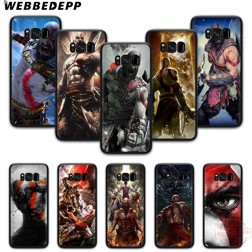 WEBBEDEPP God of war kratos идеальный мягкий чехол для телефона Samsung S6 S7 Edge S8 S9 S10 Plus J4 J6 J7 J8 Note8 9