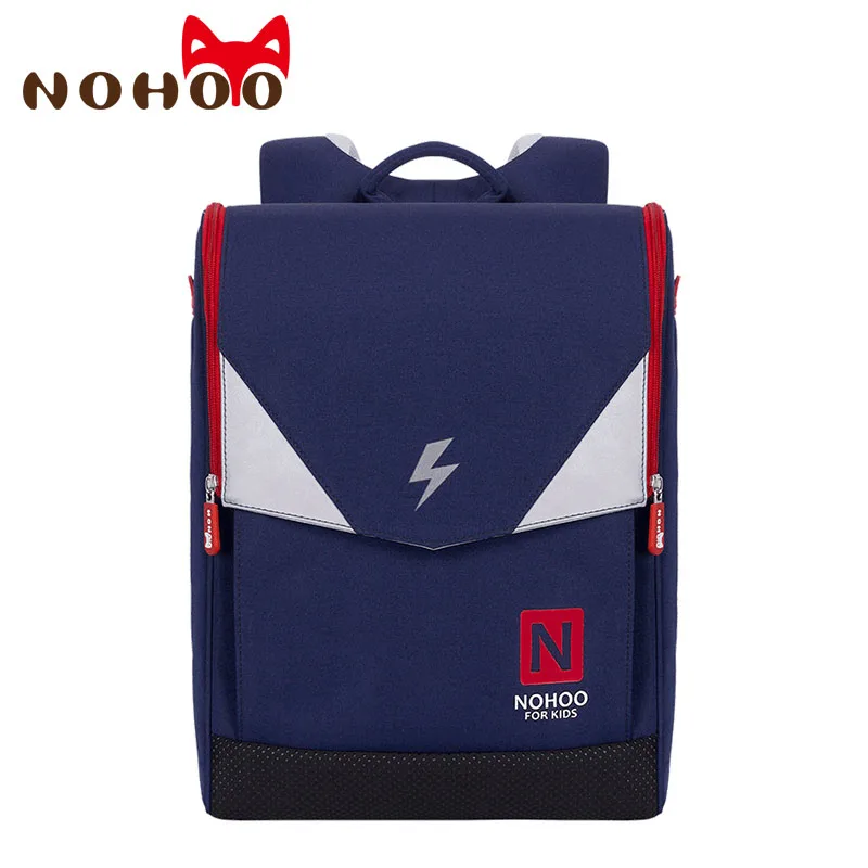 NHB210-BLUE NOHOO детские школьные ранцы для мальчиков ортопедические школьные рюкзаки для девушек сумка для книг Рюкзак Mochila escolar класс 1-6 - Цвет: NHB210-BLUE