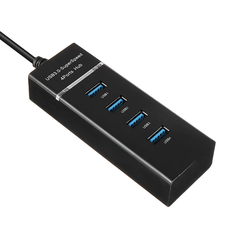 1 м 4-портовый USB 3,0 концентратор использовать несколькими устройствами с интерфейсом USB Hub мини USB разветвитель для Mac планшетный компьютер ПК