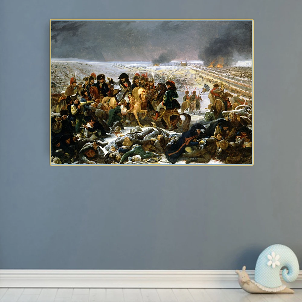 

Citon Antoine-Jean GrosNapoleon on the Battlefield of EylauCanvas Oil Painting Art Picture Modern Wall Decor Home Decoration