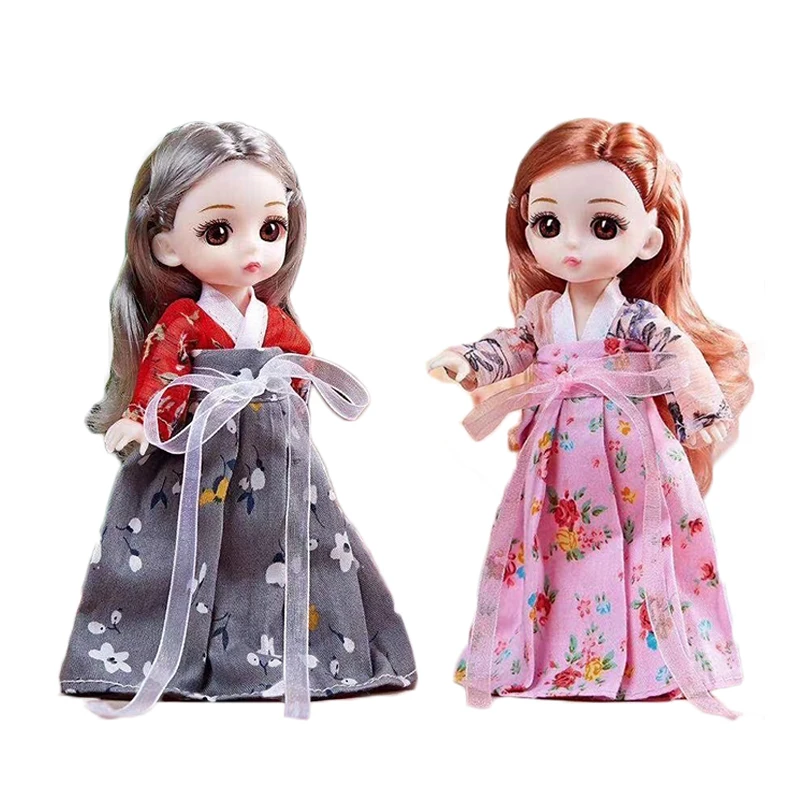 1 шт. 16 см BJD кукла принцессы с китайским костюмом ханьфу старинное ретро платье