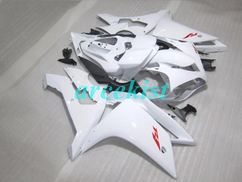 4 подарки ABS прессформы Мотоцикл Обтекатели подходит для Yamaha YZF-1000-R1 2007 2008 07 08 обтекатель кузова набор на заказ белый