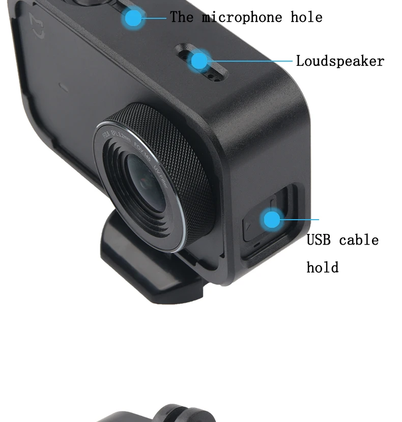 Для Xiaomi Mijia 4K Mini Action camera Frame Mount базовый винт защитный жесткий чехол для Mijia Mini camera аксессуары
