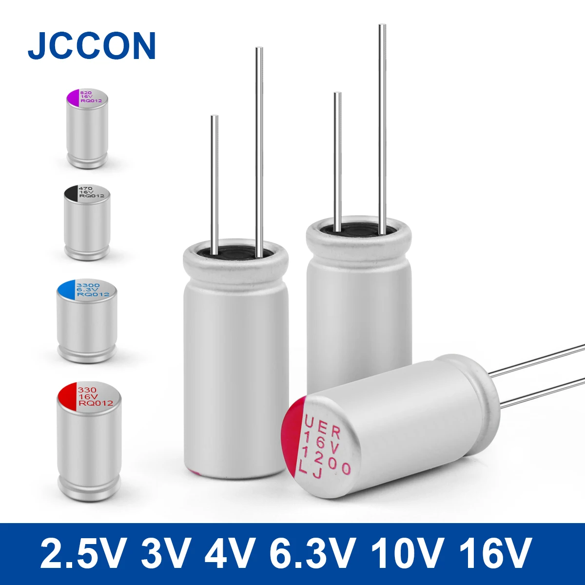 20 шт сплошной объединительная плата конденсатора 2 5 V 3В 4V 6 3 10V 16V 100 мкФ 270 470 560 1000