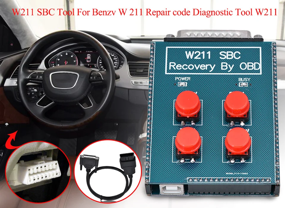 Лучшее качество W211/R230 ABS/SBC инструмент для ремонта код c249f для Mercedes Benz Obd SBC инструмент для сброса sbc инструмент для ремонта Быстрая