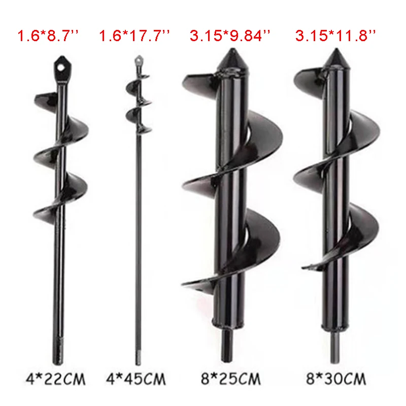 ZK40 Прямая поставка сад спиральное сверло набор нескользящий шестигранный привод шестигранный вал сверлильный столб культиватор почвы посадка отверстие экскаватор инструмент