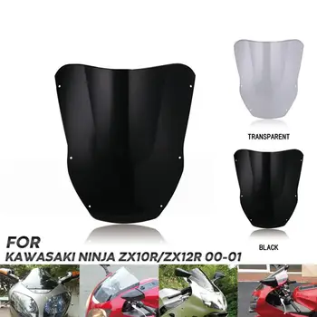 

Motorcycle Windshield WindScreen ABS Deflector for Kawasaki Ninja ZX10R ZX12R 2000-2001