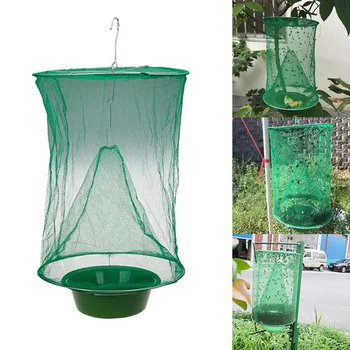 

Health Fly kill Pest Control Trap tools Reusable Hanging Fly Catcher Killer Flytrap Zapper Cage Net Trap tool killer-flies