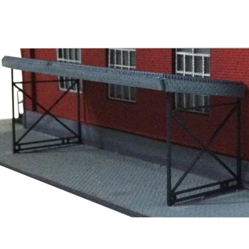 

1:87 HO Scale Bicycle Shed Sand Table Scene Bike Parking Ho Scale Model Accessories - Grey