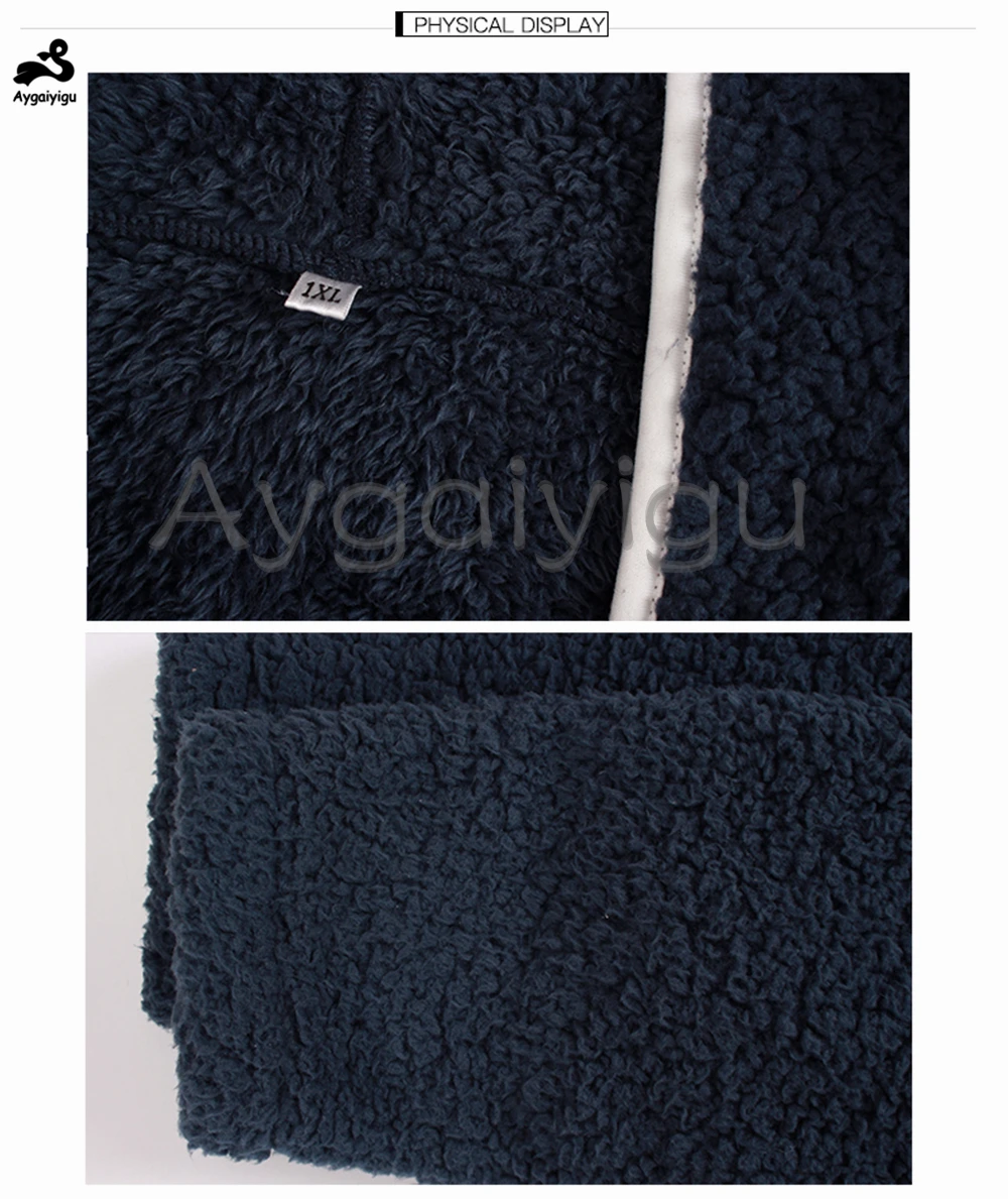 Aygaiyigu, женские зимние пальто размера плюс, женские толстые пуховые пальто большого размера, модная повседневная одежда с капюшоном, плюшевая теплая одежда