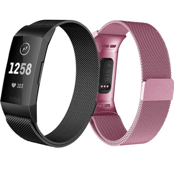 

Milanese Loop Straps For Fitbit Charge4 4 Smart Bracelet Replacement Watch Wrist Band For Fit bit Fitbit Charge 3 4 Correa