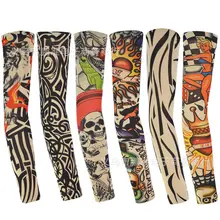 Нарукавник с татуировкой упакованная комбинация руки татуировки, чтобы покрыть большой цветок руки 300-выбор также настраиваемый