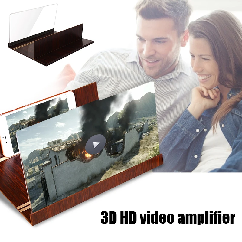 12in мобильный увеличитель для экрана телефона 3D HD видео усилитель складной увеличенный расширитель Подставка для видео велосипедный держатель Автомобильный держатель