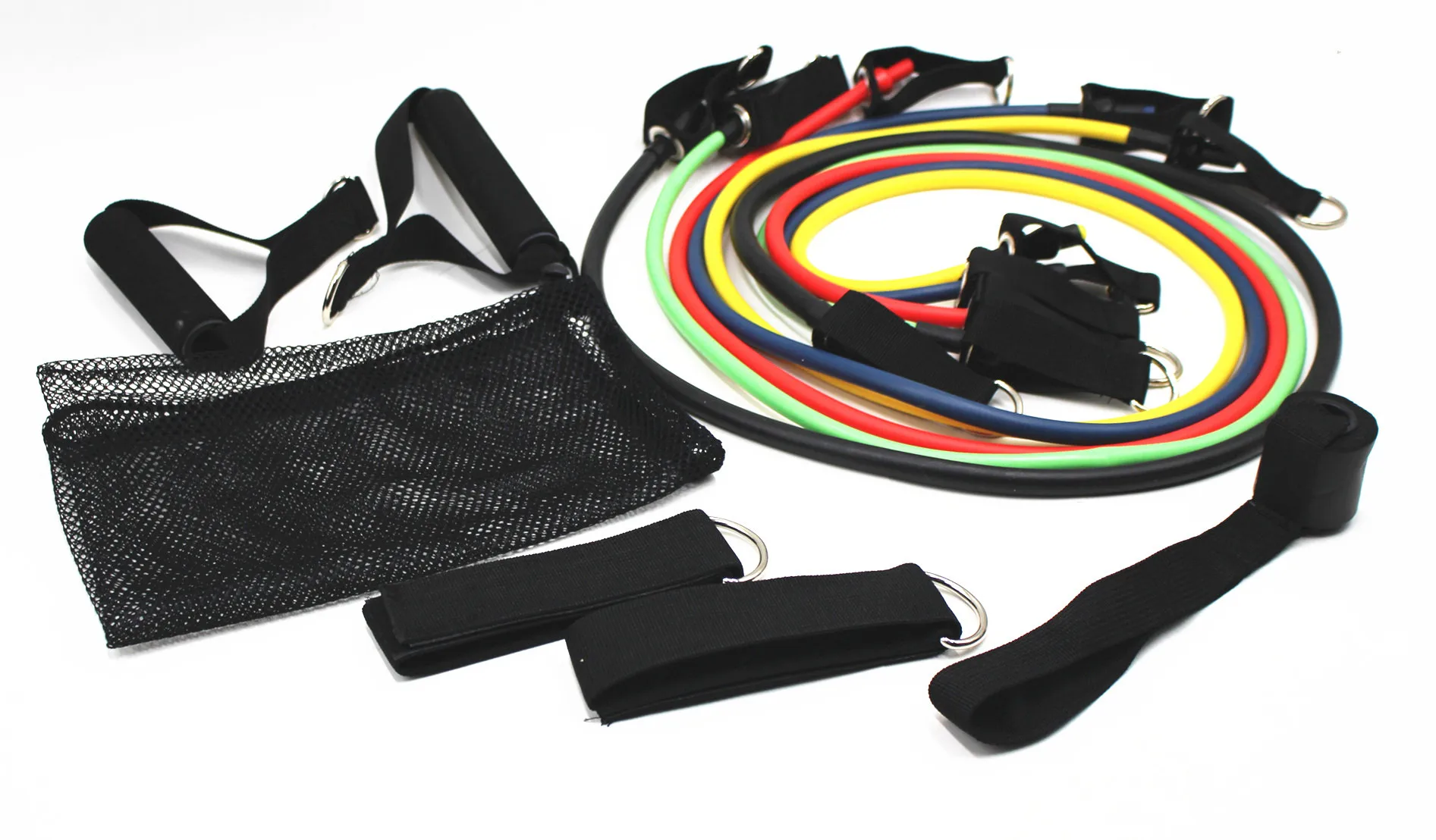 

Linyi Multifunctional Chest Expander D Buckle Set 100 Pound Pulling Rope TPE Double Layer 11 Pieces
