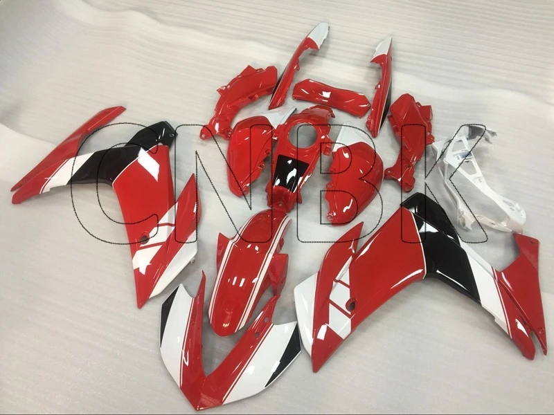 Для YAMAHA R25 R3 15 Обтекатели для YAMAHA R25 R3 15 Красный Белый Кузов для YAMAHA R25 R3- кузов