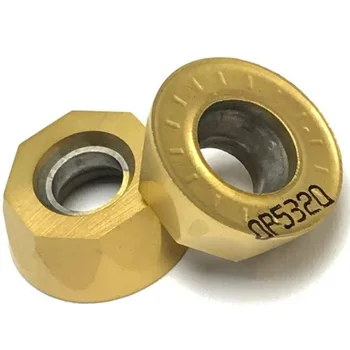 

SHGO HOT-10PCS RPMT1204 M C DP5320 Carbide Insert Lathe Milling Mill Cnc Tools Milling Cutter