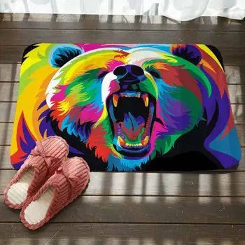 

Color Bear Bohemia Doorway Carpet Rugs Living Room Bedroom Decor Non-slip Floor Mat Bathroom Kitchen Doormat Clean Mat