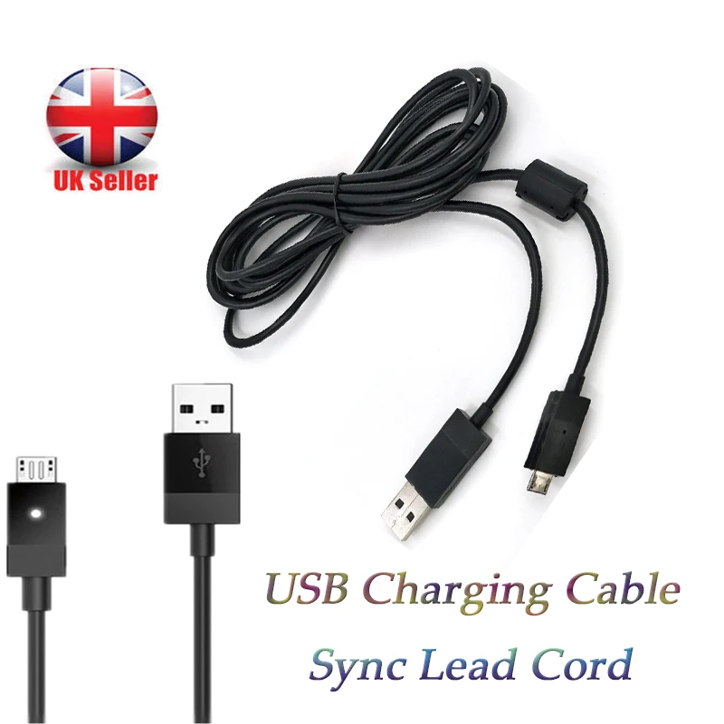 Bbzeal 9ft зарядный кабель USB шнур питания с Светодиодный индикатор зарядки для PS4/xbox ONE беспроводной контроллер батареи