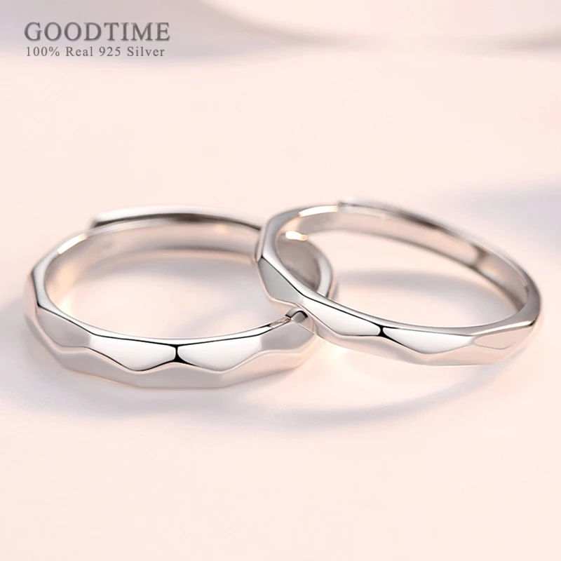 연인을 위한 진짜 , 결혼 커플 반지, 발렌타인 선물, 레코드 레터 밴드, 패션 100%