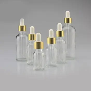 

Aromatherapy Liquid Drop massage Bottles Refillable Mini 5ml-100ml Transparent Empty Dropper Bottle essential oil