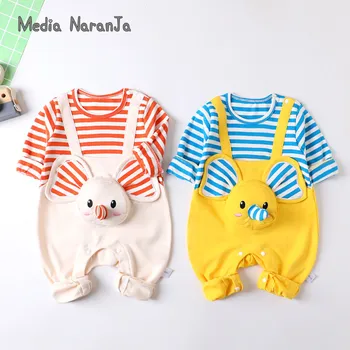 

Baby boys girls halloween costume infant toddler elephant animal costume striped one piece jumpsuit funny clothes