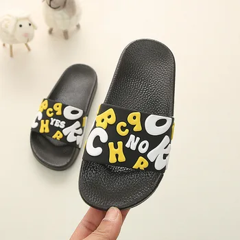 

Summer Kids Slippers For Boys Beach Sandal Cartoon Toddler Girl Flip Flops Baby Indoor Non-slip Children Home Bathroom Slippers