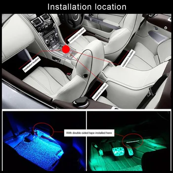 

Parts Atmosphere lights Accessories Lighting Lamps 12-LED Music Control