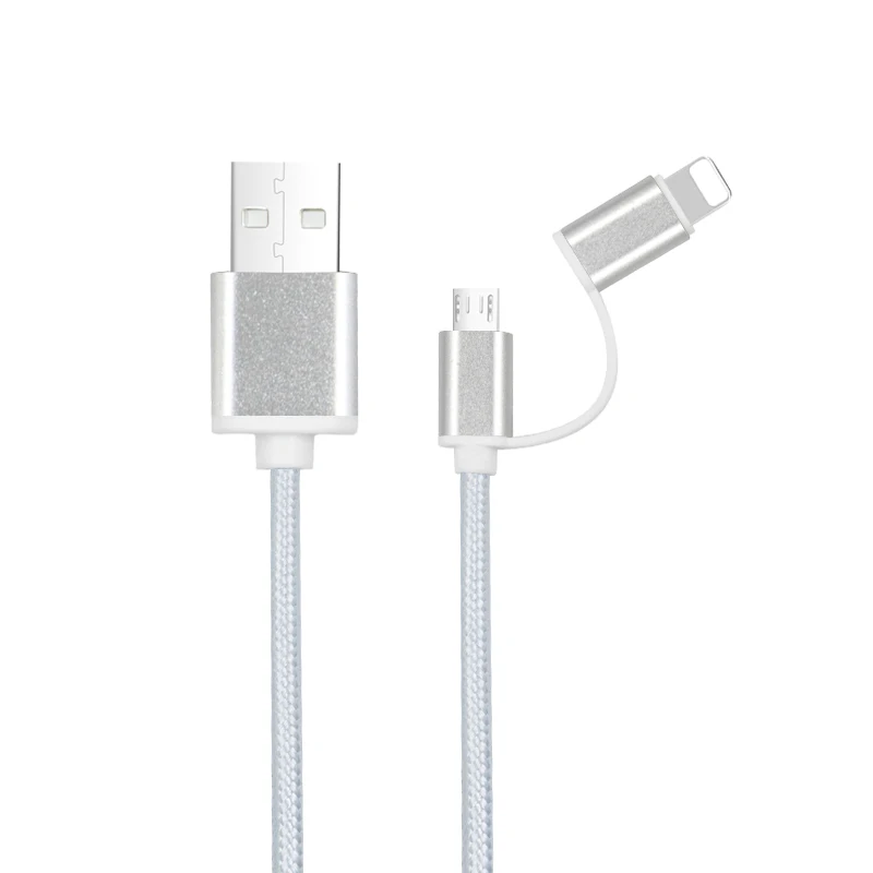 Micro Lightning Swalle type C 2 в 1 кабель 2A Micro USB быстрая зарядка кабель для телефона X 8 7 6 кабель для Sam sung S9 S8 Быстрая зарядка кабель - Цвет: Micro Lightning