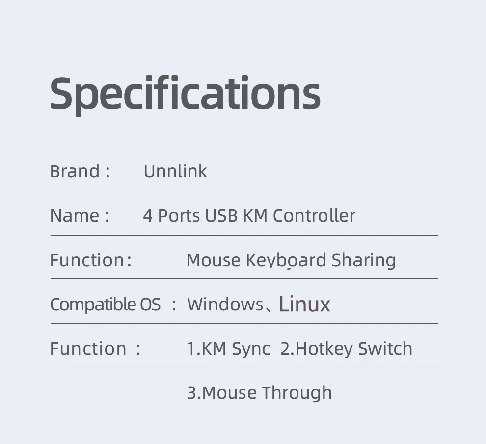 Unnlink USB 4 порта синхронный контроллер USB км горячий ключ переключатель 1 комплект клавиатура мышь управление 4 шт/компьютер/Ноутбуки/столы