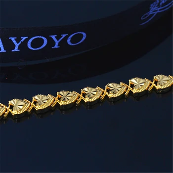 

New Gold Bracelet Personality Charm Temperament Woman Color-stained Gold Apple Hand Jewelry