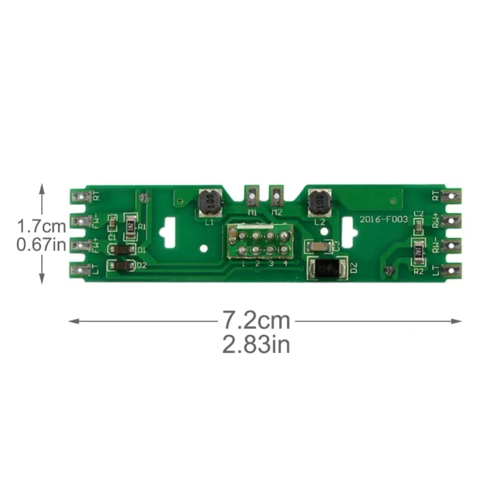 HO 1:87 Scale Train Model PCB Circuit Board With Resistance for Bachmann Train Model - Upgrade Version — view 3