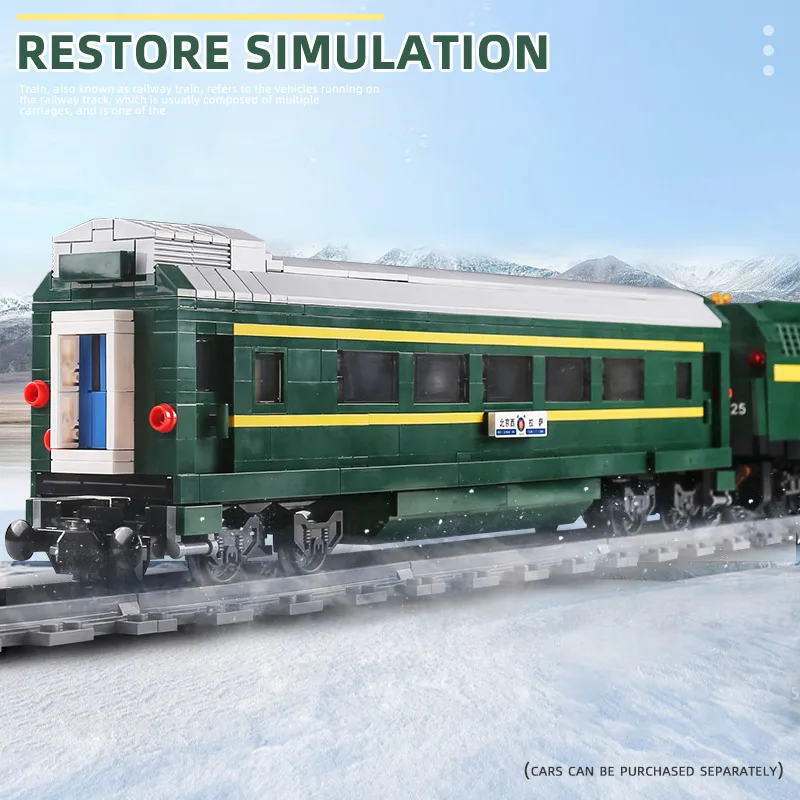 Форма King MOC Technic Электрический классический городской поезд строительные блоки