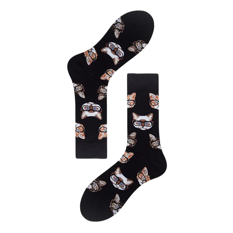 2 шт./1 пара корейских Харадзюку шахматных носков стильные клетчатые носки с геометрическим рисунком мужские хлопковые носки в стиле хип-хоп унисекс Веселые забавные носки - Цвет: 1