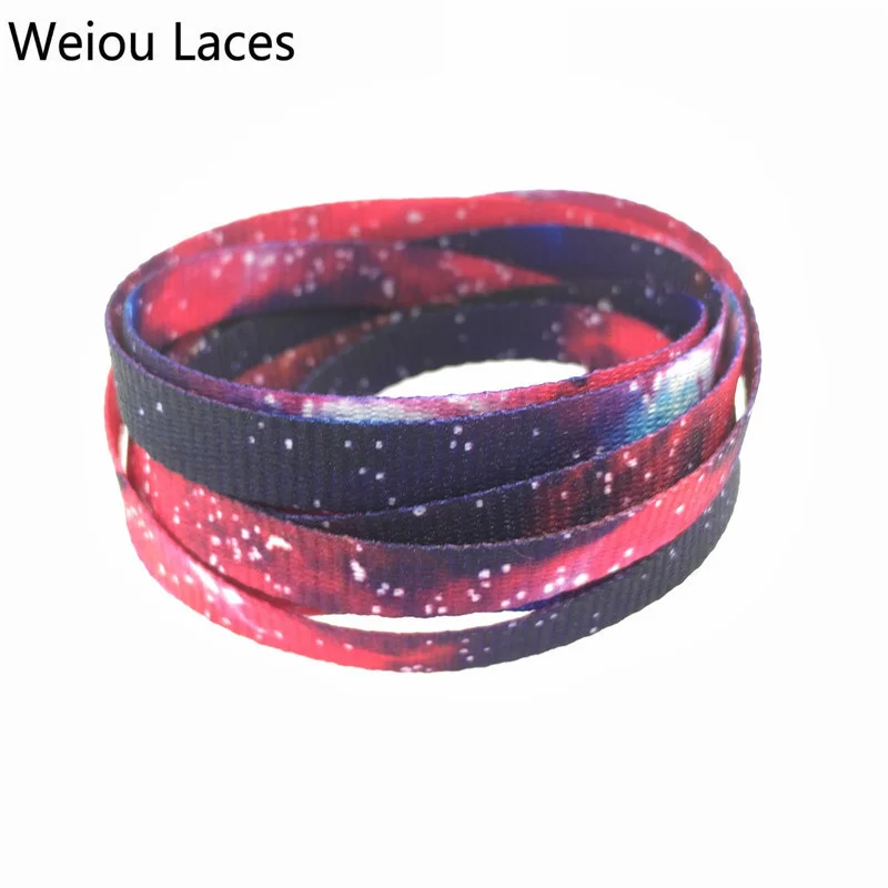 Weiou hot Shoestring Tops Silk Screen Printing Flat Print Shoelaces For Dress Shoes Personalized Replacement Shoelaces 60-180cm