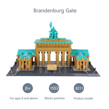 

Brandenburg Gate 6211 Toy Brick modern famous building small grain toy for children birthday and Christmas presents