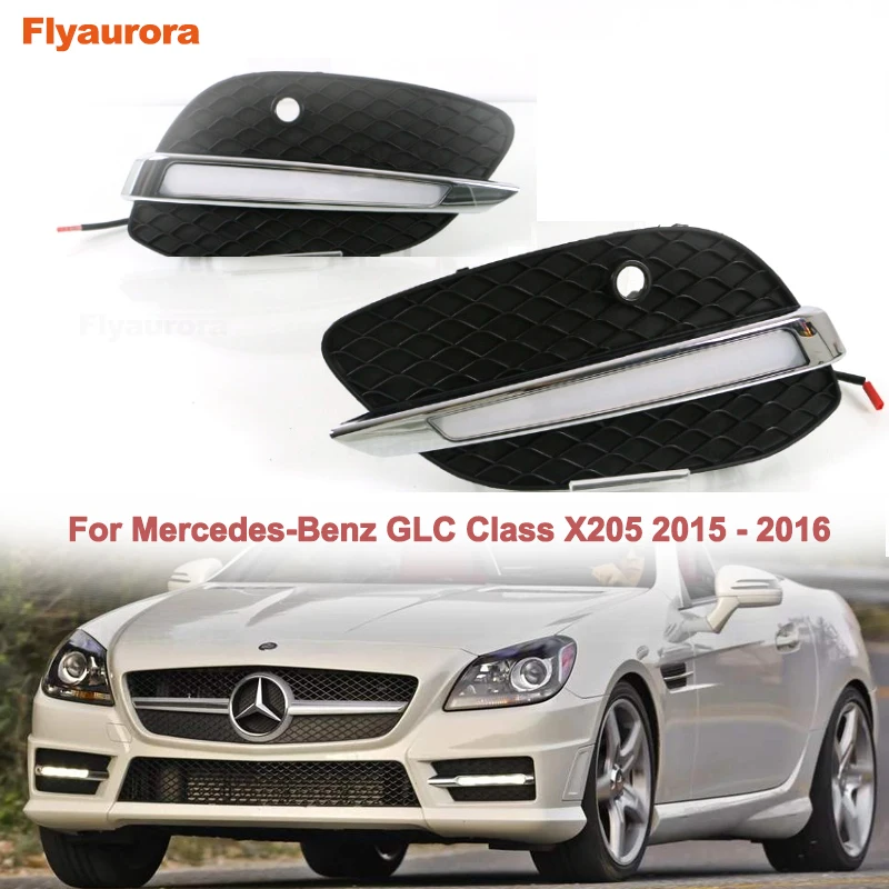 Для Mercedes Benz W203 W210 EClass W211 E200 E260 W204 W463 G500 G55 GL450 X164 Автомобильный светодиодный Габаритные огни DRL Противотуманные светильник Fit