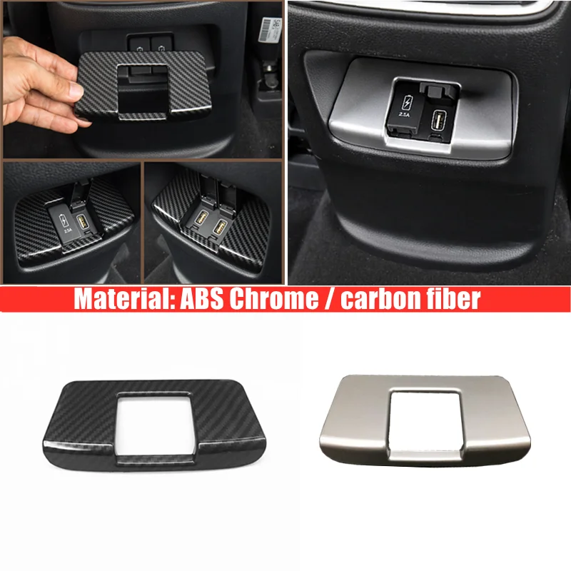 Для Honda CR-V CRV 2017 ABS Matte/carbon автомобильный подлокотник для заднего сиденья