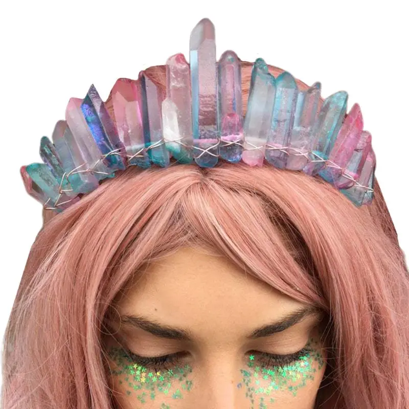 2019 boho artesanal tiara nupcial coroa falso