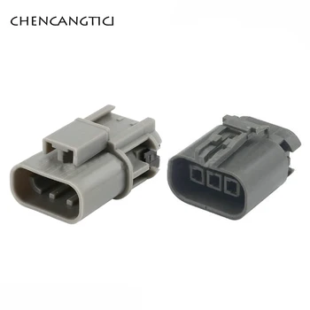

2 sets 3 pin way 2.8mm Automotive Ignition Coil Female Male Plug Car O2 Oxygen Sensor Connector Socket For Nissan 7223-1834-40