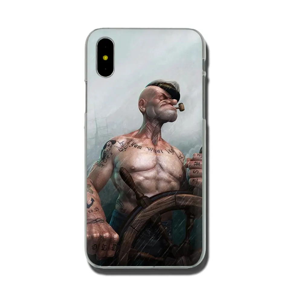 Жесткий чехол для телефона EWAU popeye для iPhone 11 Pro 6 6S Plus 7 8 Plus X XS XR XS Max - Цвет: H9