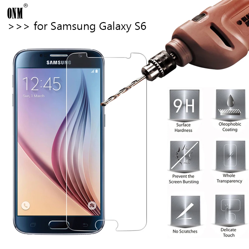 2.5D 0 26 мм 9H Премиум Закаленное стекло для Samsung Galaxy S6 G9200 Защитная пленка экрана |
