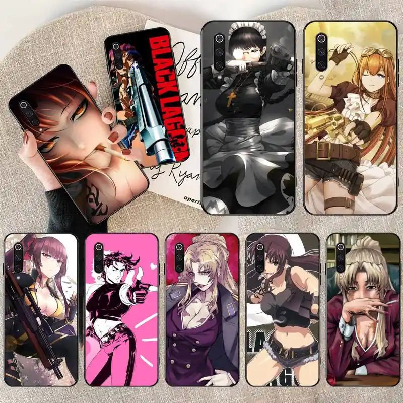 Black Lagoon Anime Diy Printing Phone Case Cover Shell For Xiaomi Mi10 10pro 10 Lite Mi9 9se 8se Pocophone F1 Mi8 Lite Phone Case Covers Aliexpress