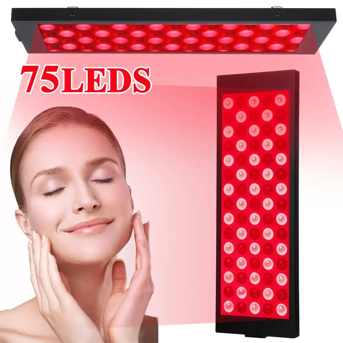 Anti Aging 40W Red Led Light Therapy Red 75LED Red & Near 660nm 850nm Infrared Led Light for Full Body Skin and Pain Relie