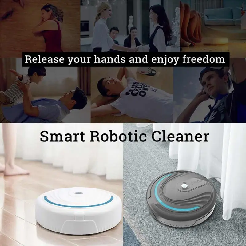 Automatic Smart Vacuum Cleaner Floor Sweeper Robot Household Cleaning Tools Dust Hair Catcher Broom Sweeper 3xAA Battery Support Automatic Smart Vacuum Cleaner Floor Sweeper Robot Household Cleaning Tools Dust Hair Catcher Broom Sweeper 3xAA Battery Support