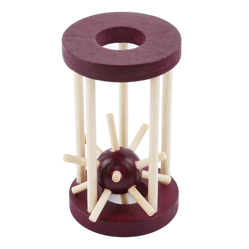 Деревянная развивающая замок вынуть шипами мяч логическая игра головоломка для